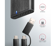 Axagon EEM2-SB2, USB-C 10Gbps - M.2 NVMe & SATA SSD RAW box - 1353423 - zdjęcie 4